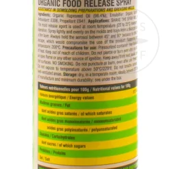 Best Organic Food Release Spray, 250ml Ingredients Brands|Baking Supplies & Equipment
