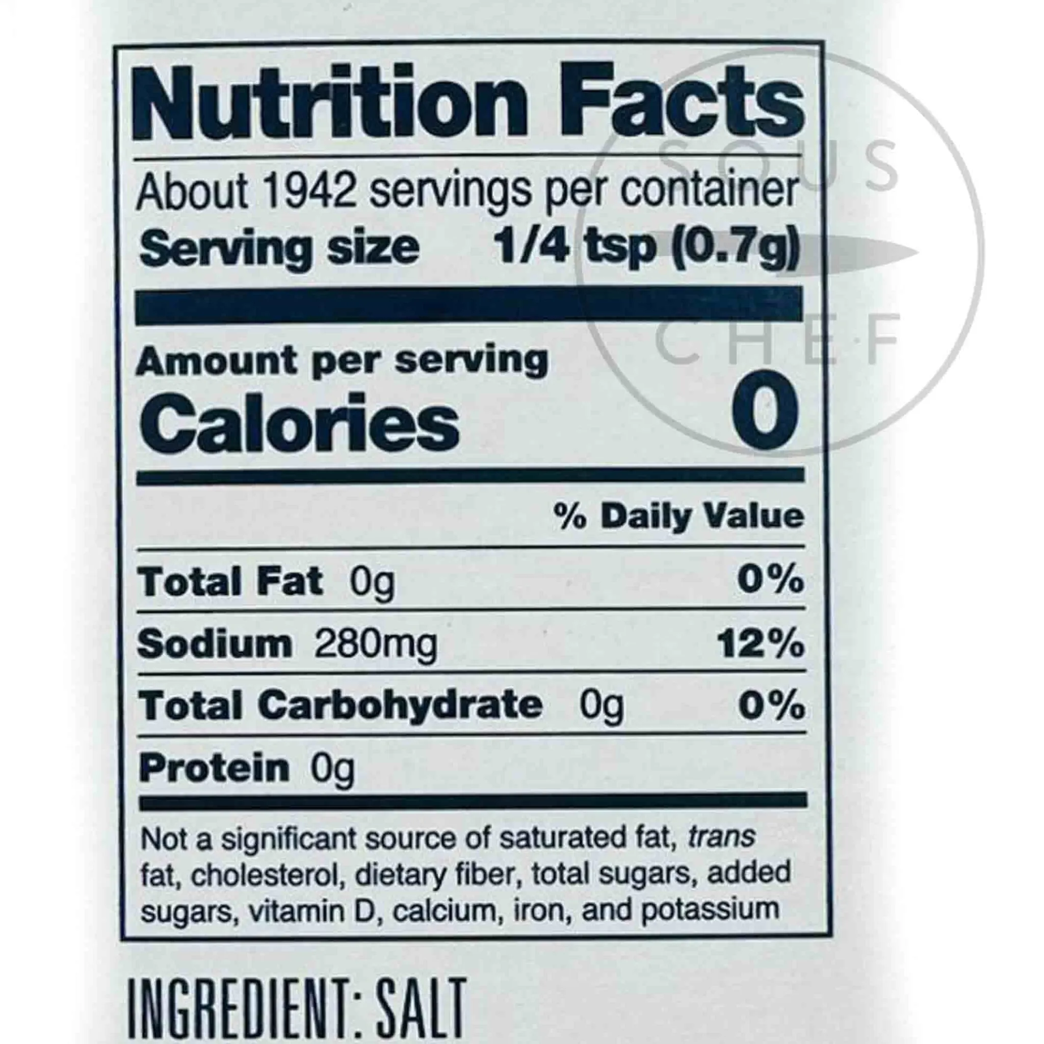 Discount Kosher Salt, 1.3kg American Ingredients|Herbs & Spices