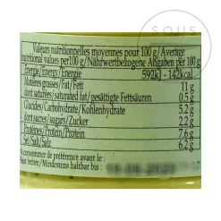 Best Dijon Mustard With Tarragon, 105g Ingredients Brands|French Ingredients