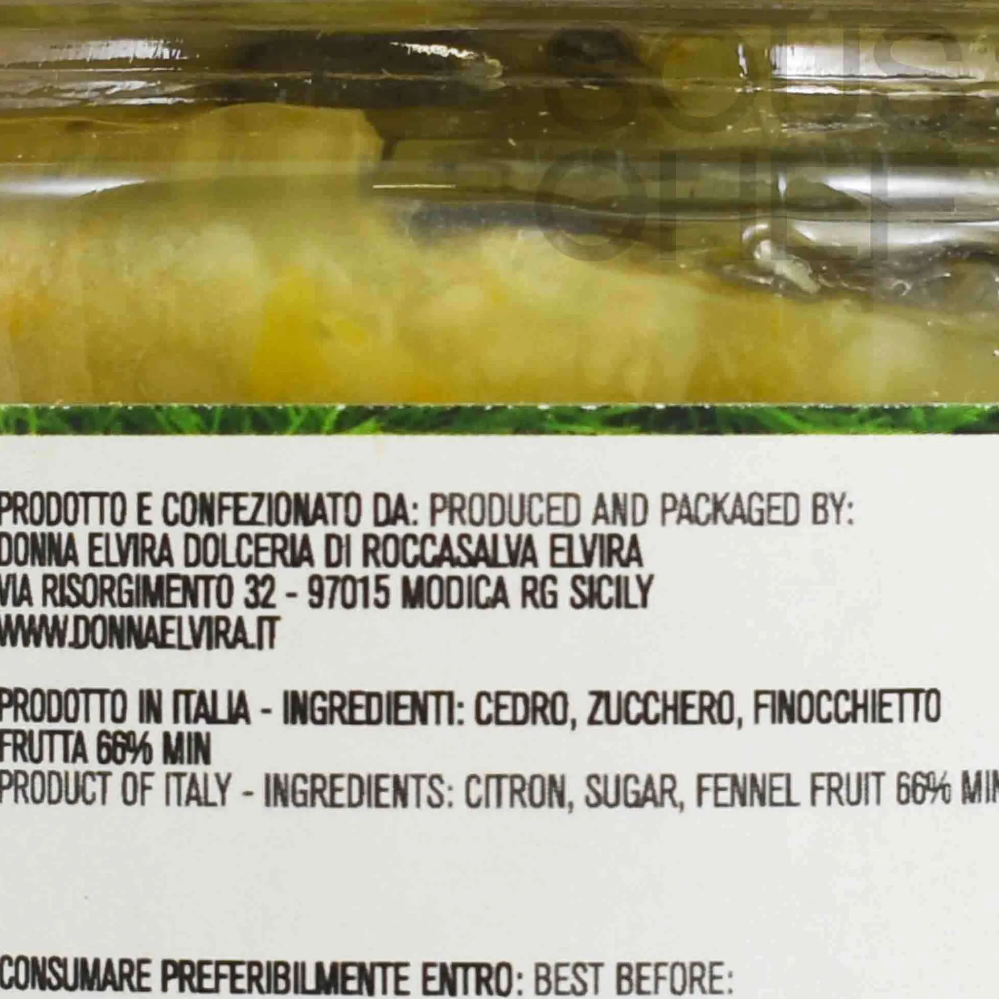Citron and Fennel Marmalade, 210g Italian Ingredients|Jam, Honey & Spreads