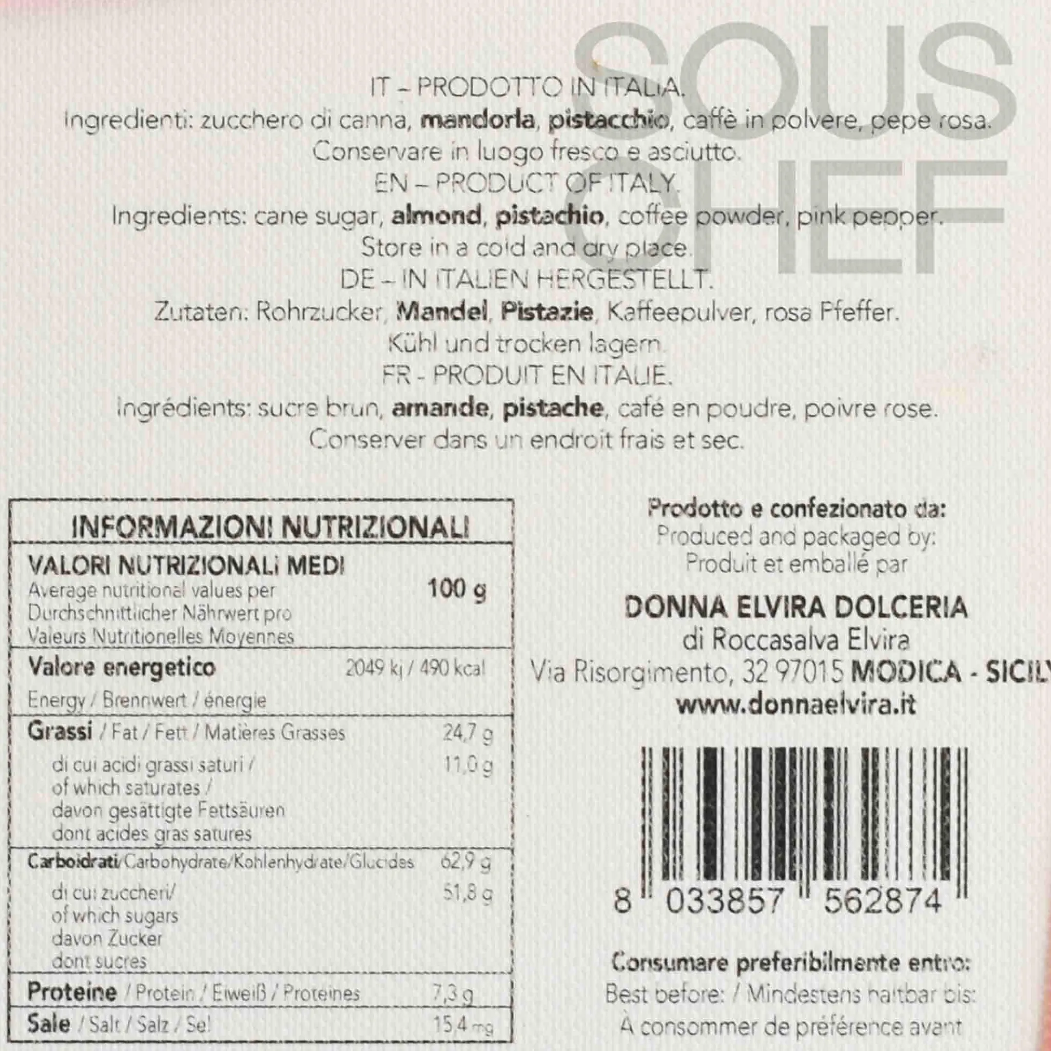 Best Precious Pralines Gift Box, 110g Ingredients Brands|Italian Ingredients