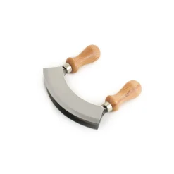 Double Bladed Mezzaluna Herb Knife Kitchen Knives