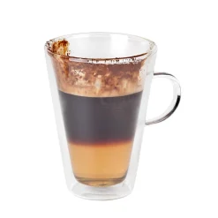 Outlet Double-Walled Borosilicate Glass Tall Coffee Cup, 280ml Tableware Brands