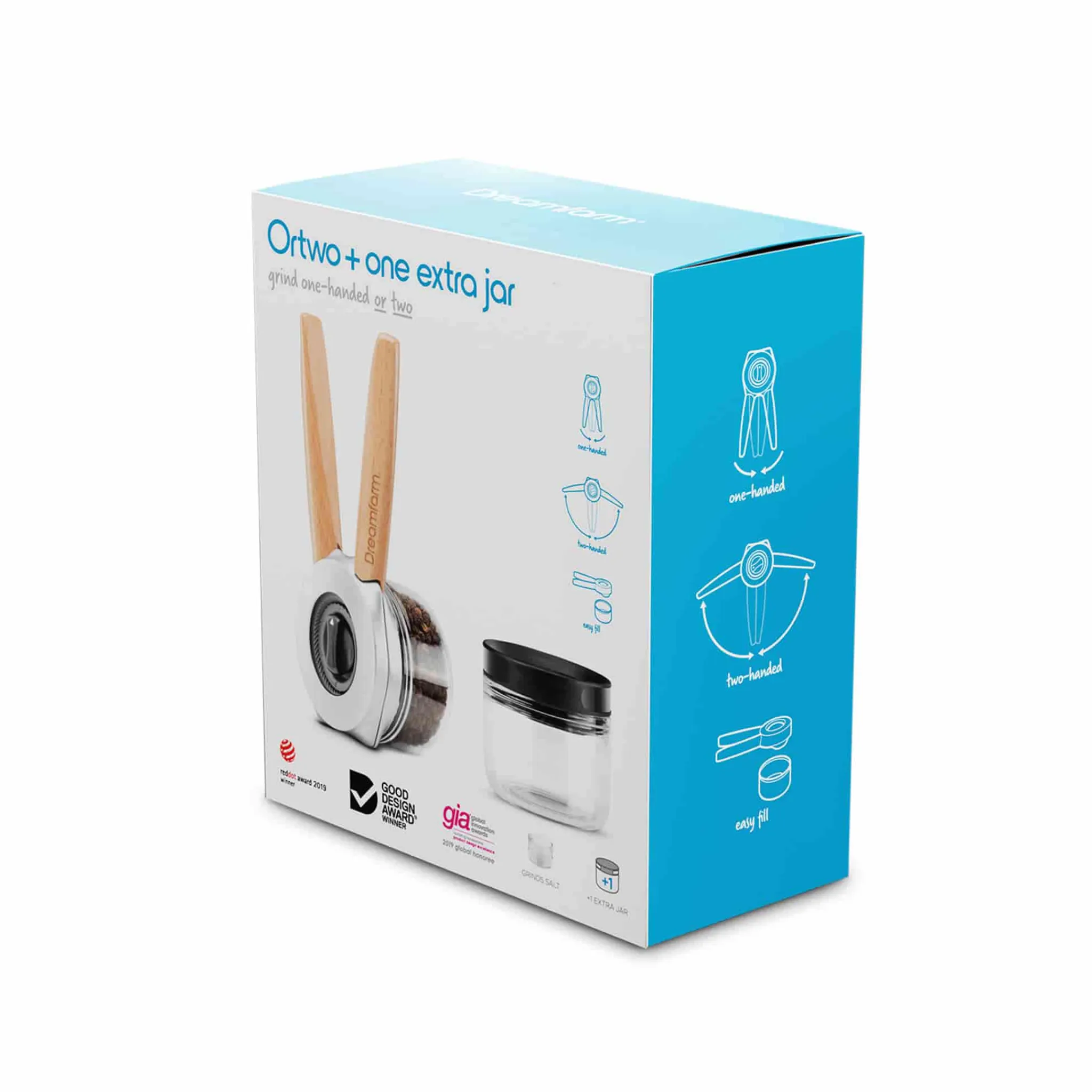 Online Ortwo Spice Grinder with Extra Jar Kitchen Tools & Utensils