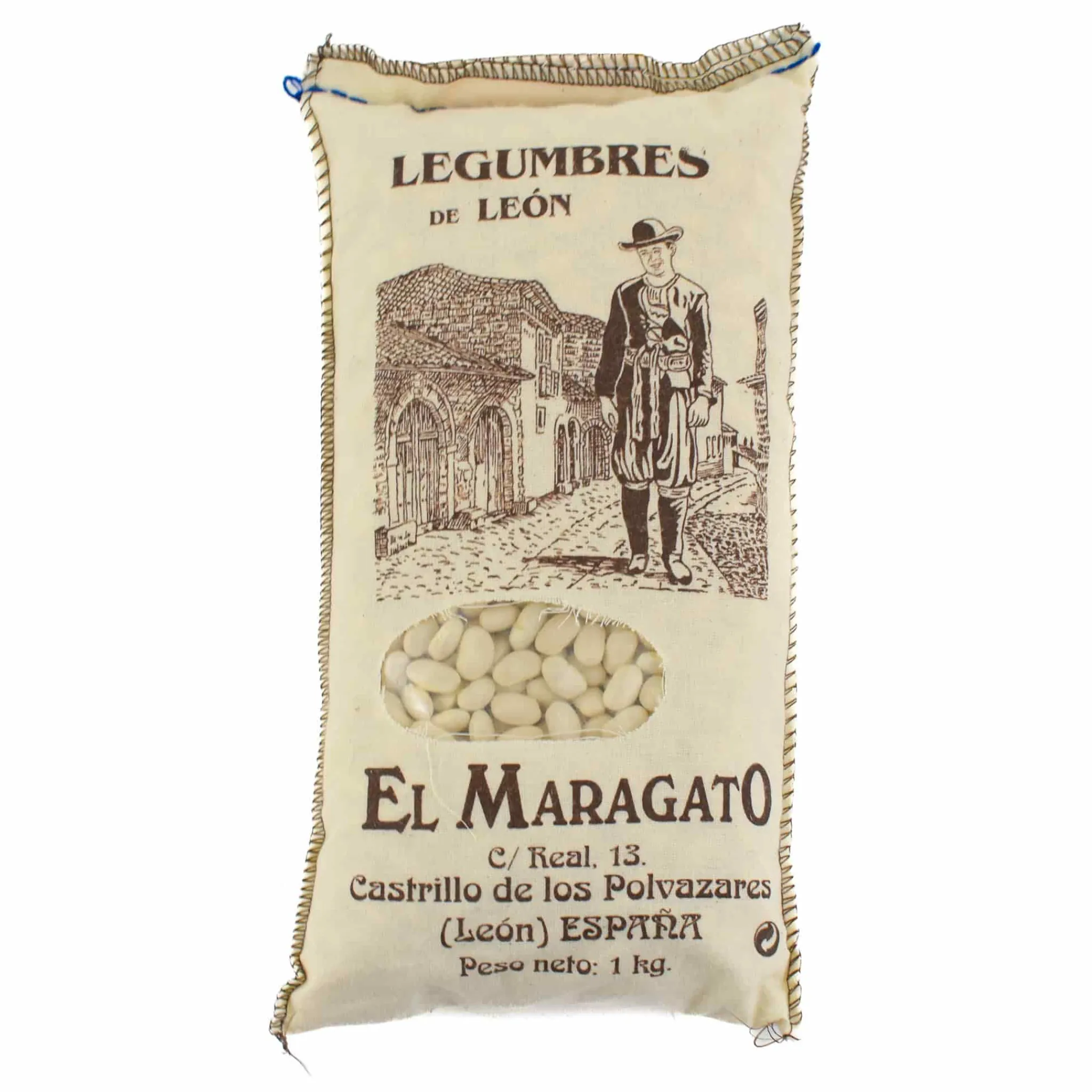 Discount Dried Alubia Beans from Leon, 1kg Ingredients Brands|Spanish Ingredients