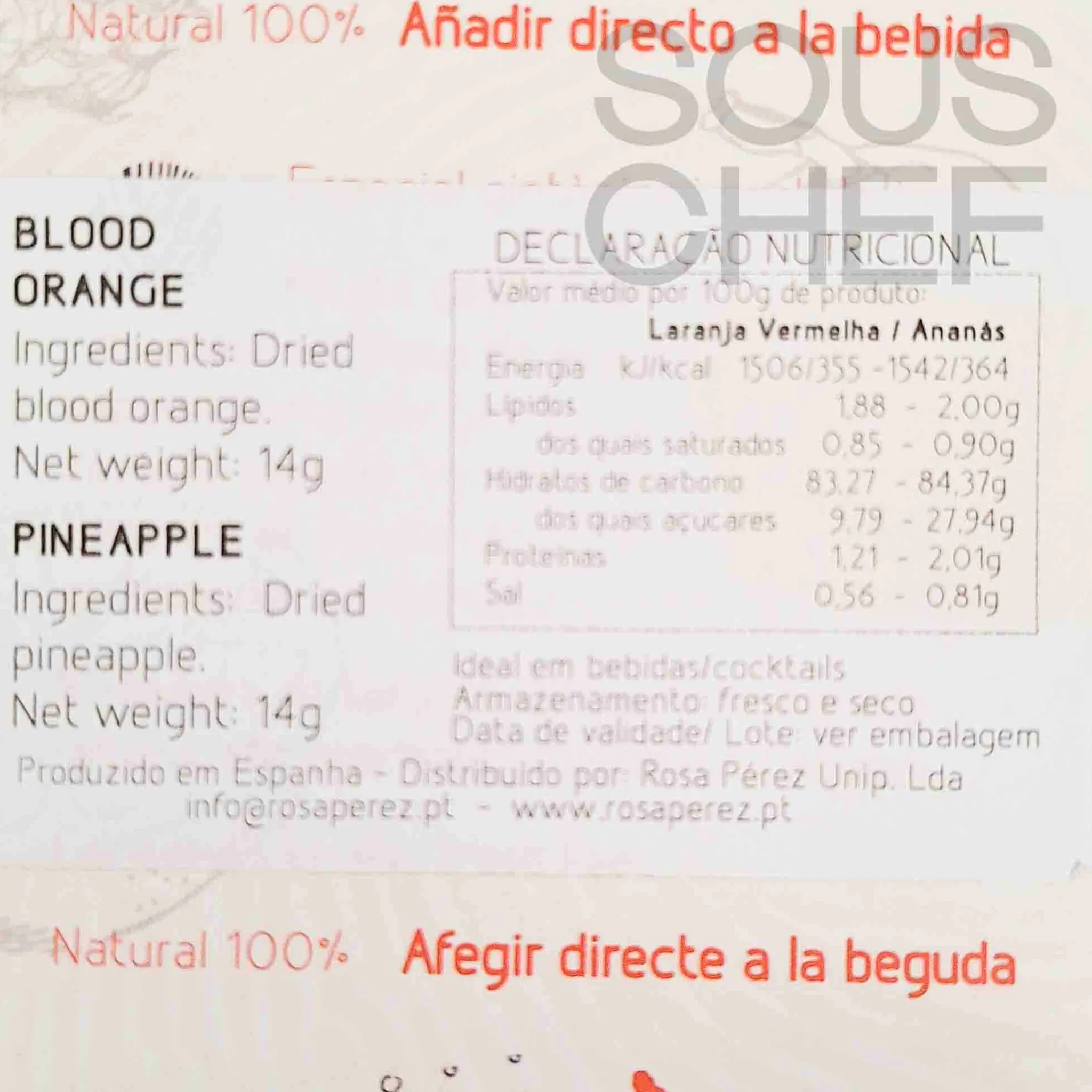 Best Dried Blood Orange & Pineapple Slices, 28g Ingredients Brands|Baking Ingredients