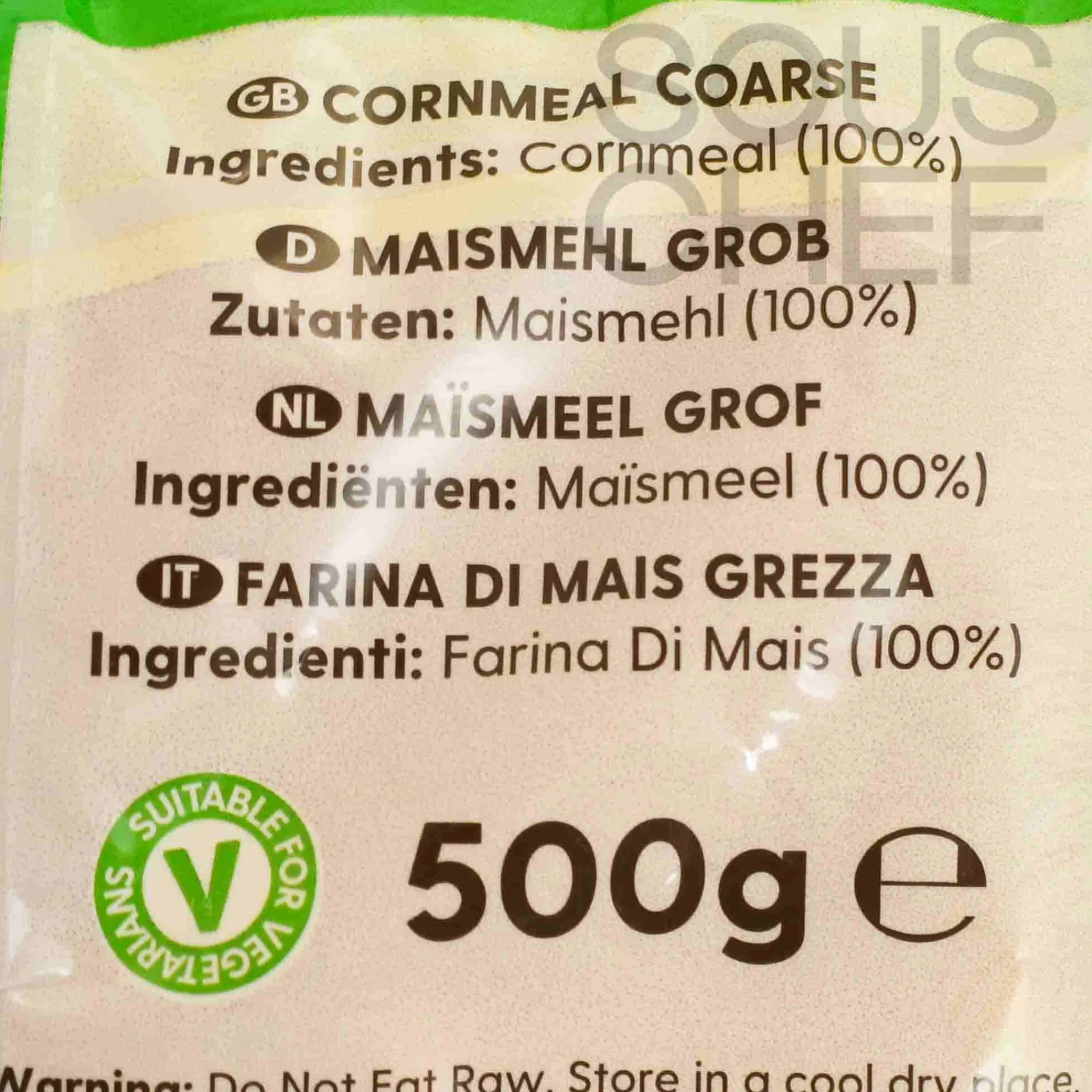 New Dunn's River Cornmeal Coarse, 500g Ingredients Brands|Pasta, Rice & Beans