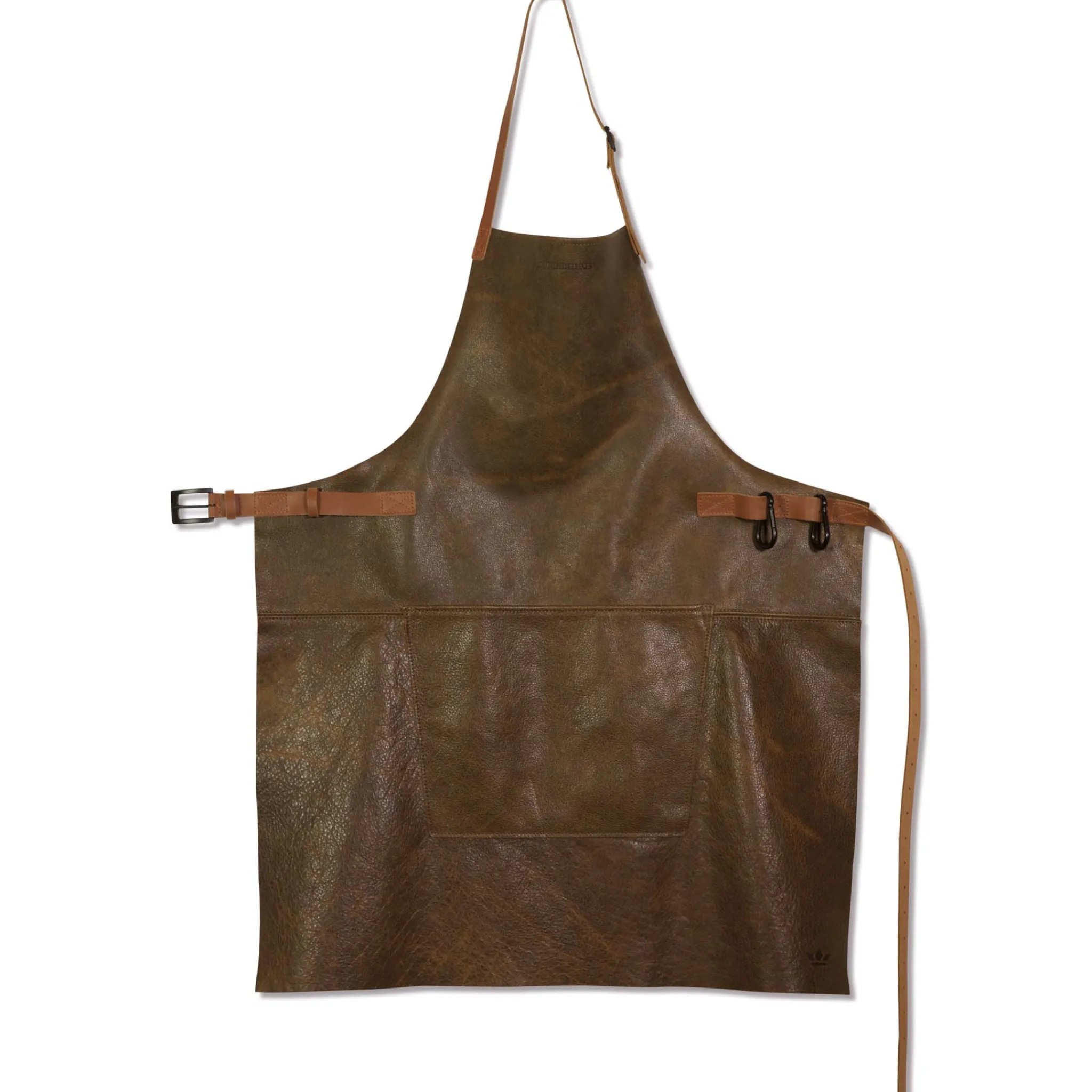 Outlet Leather BBQ Apron in Vintage Brown Kitchen Textiles & Clothing