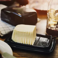 Outlet Black Butter Dish, 17x11cm Tableware Brands