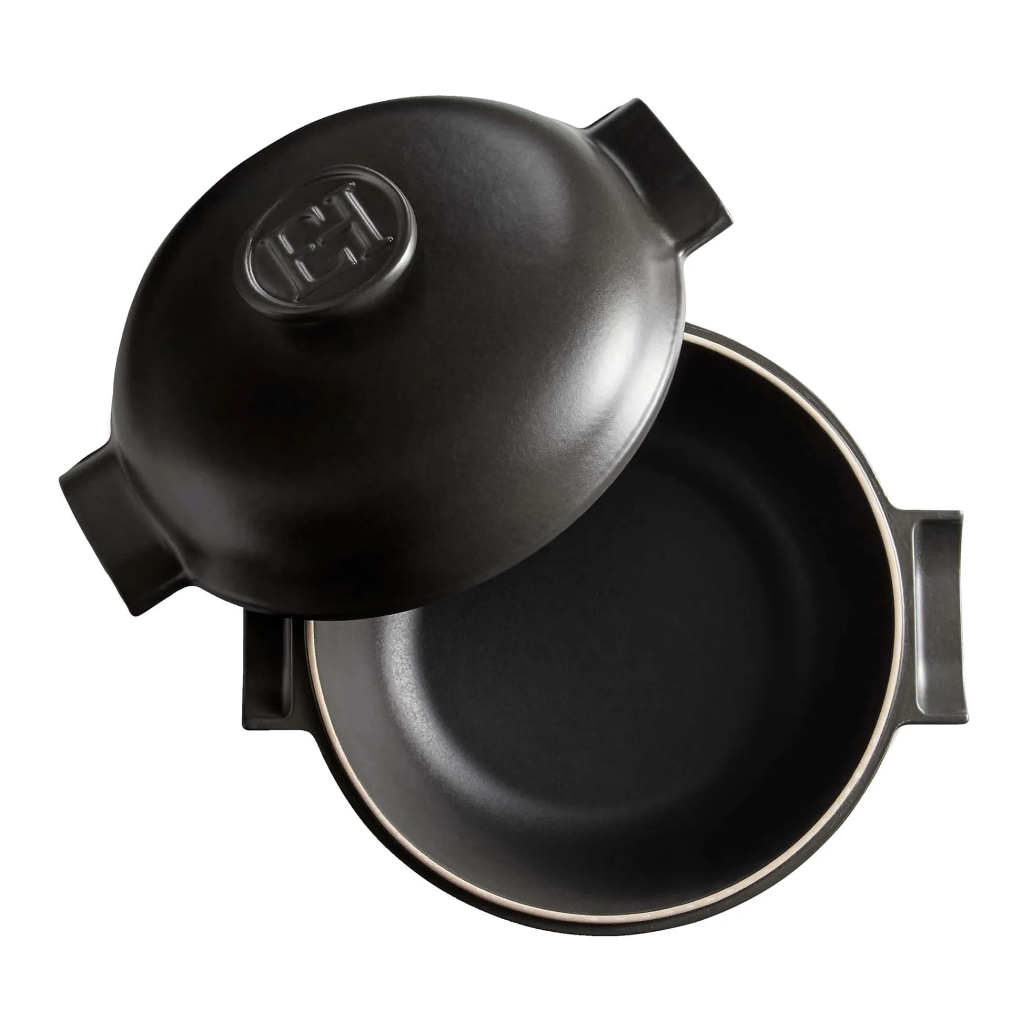 New Delight Black Ceramic Induction Cocotte, 27cm French Ingredients|Pots & Pans