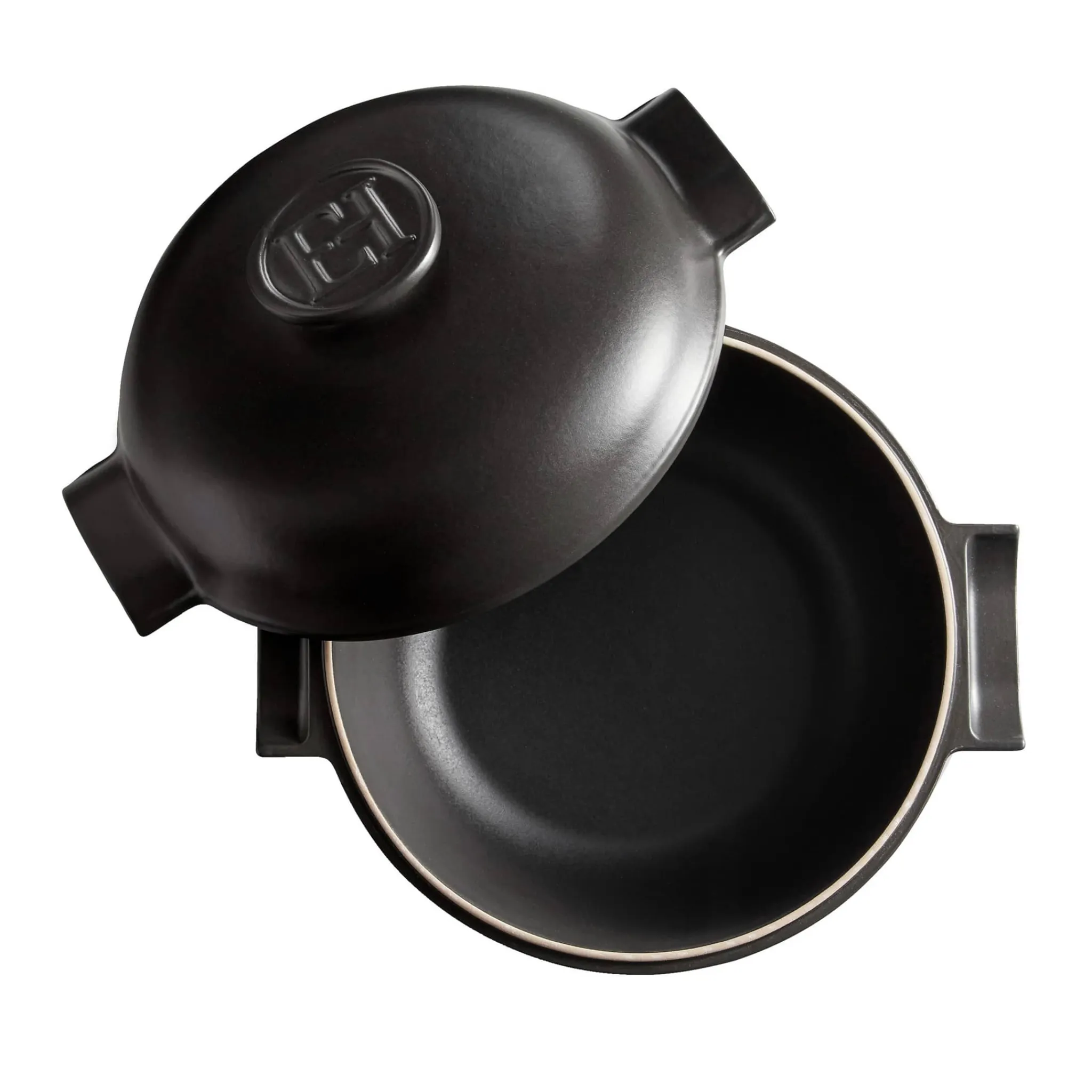 Outlet Delight Black Ceramic Induction Braiser, 27cm French Ingredients|Pots & Pans