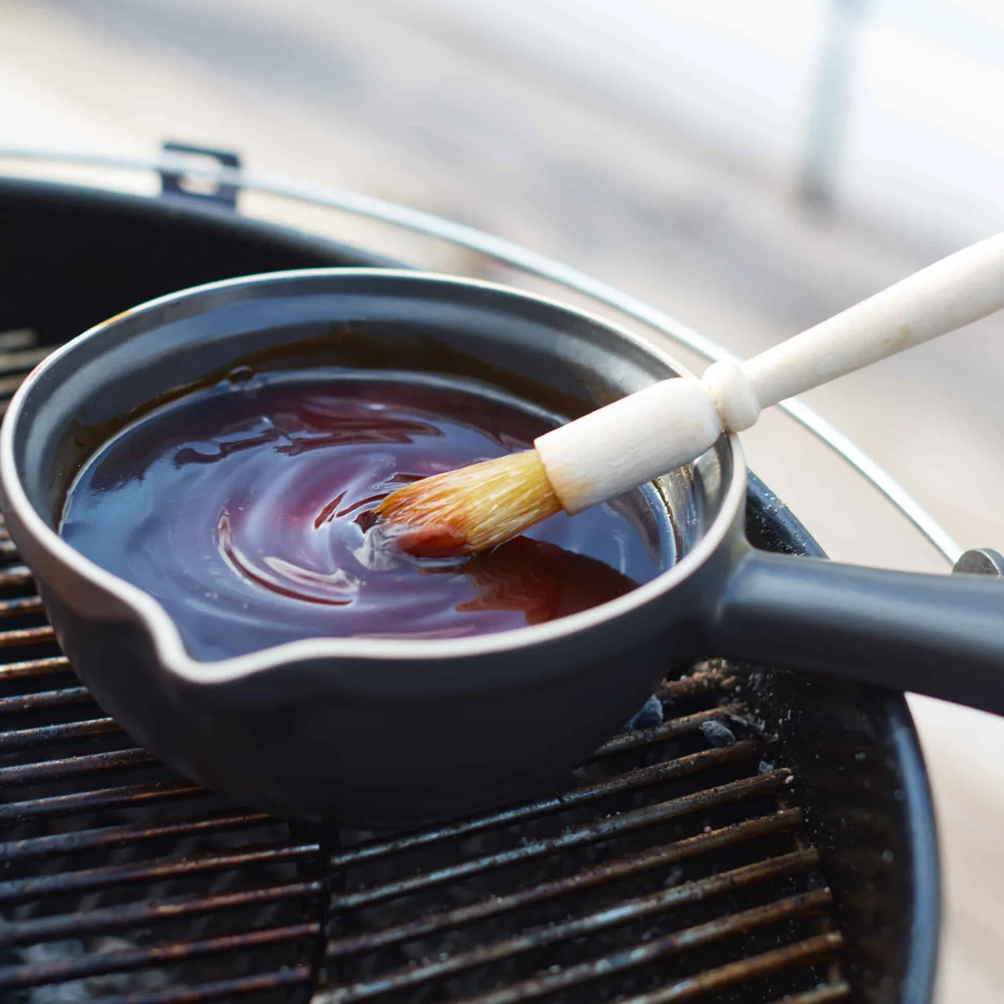 Outlet Limited Edition Black BBQ Sauce Pot, 1.1 Litre Bbq & Smoking