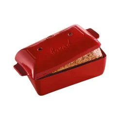Online Red Loaf Pan with Lid, 2.2 Litre French Ingredients|Baking Supplies & Equipment