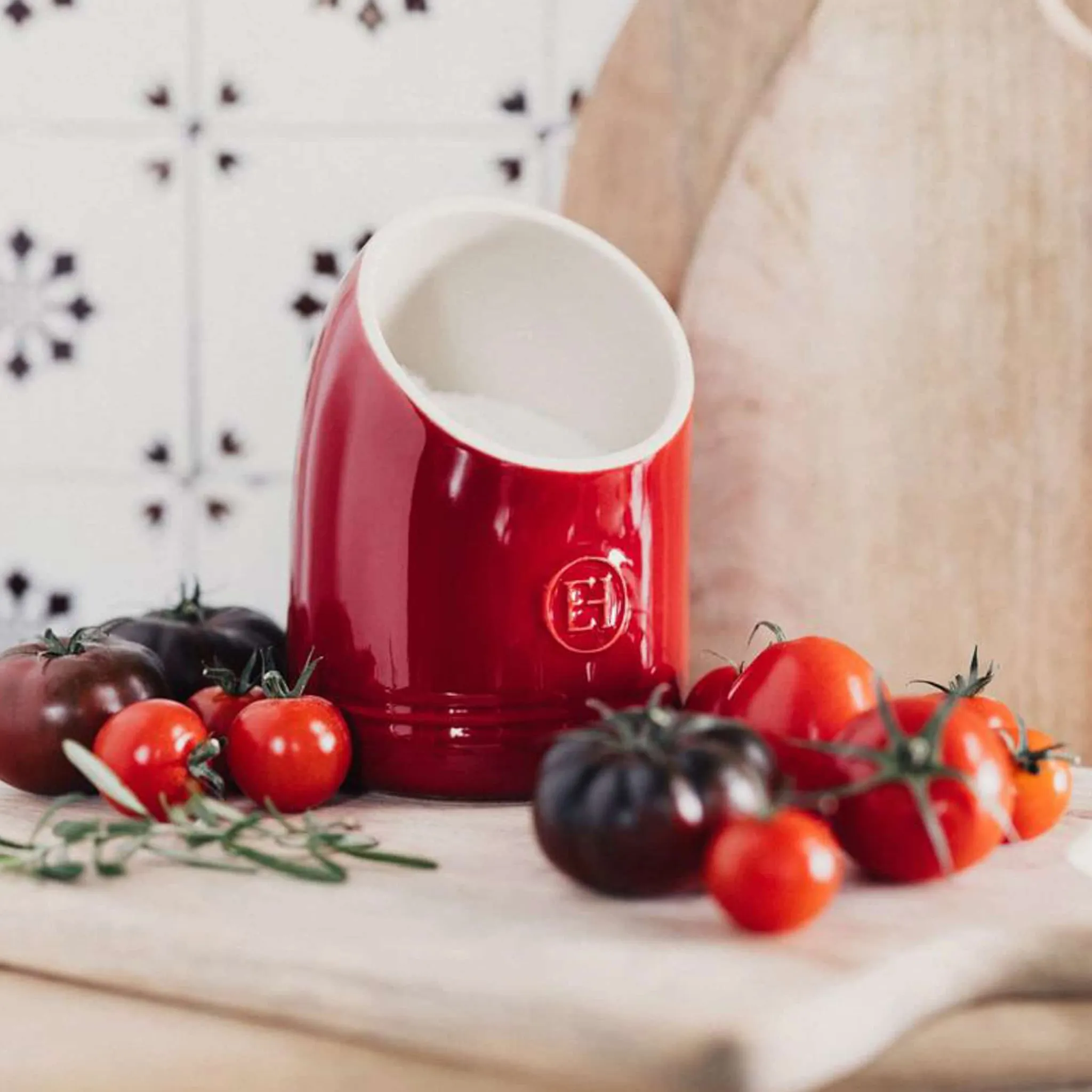 Hot Red Salt Pig, 15.5cm Table Setting|Kitchen Tools & Utensils
