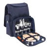 Escapade Navy Picnic Backpack, 4 Person Picnicware|Disposable Tableware