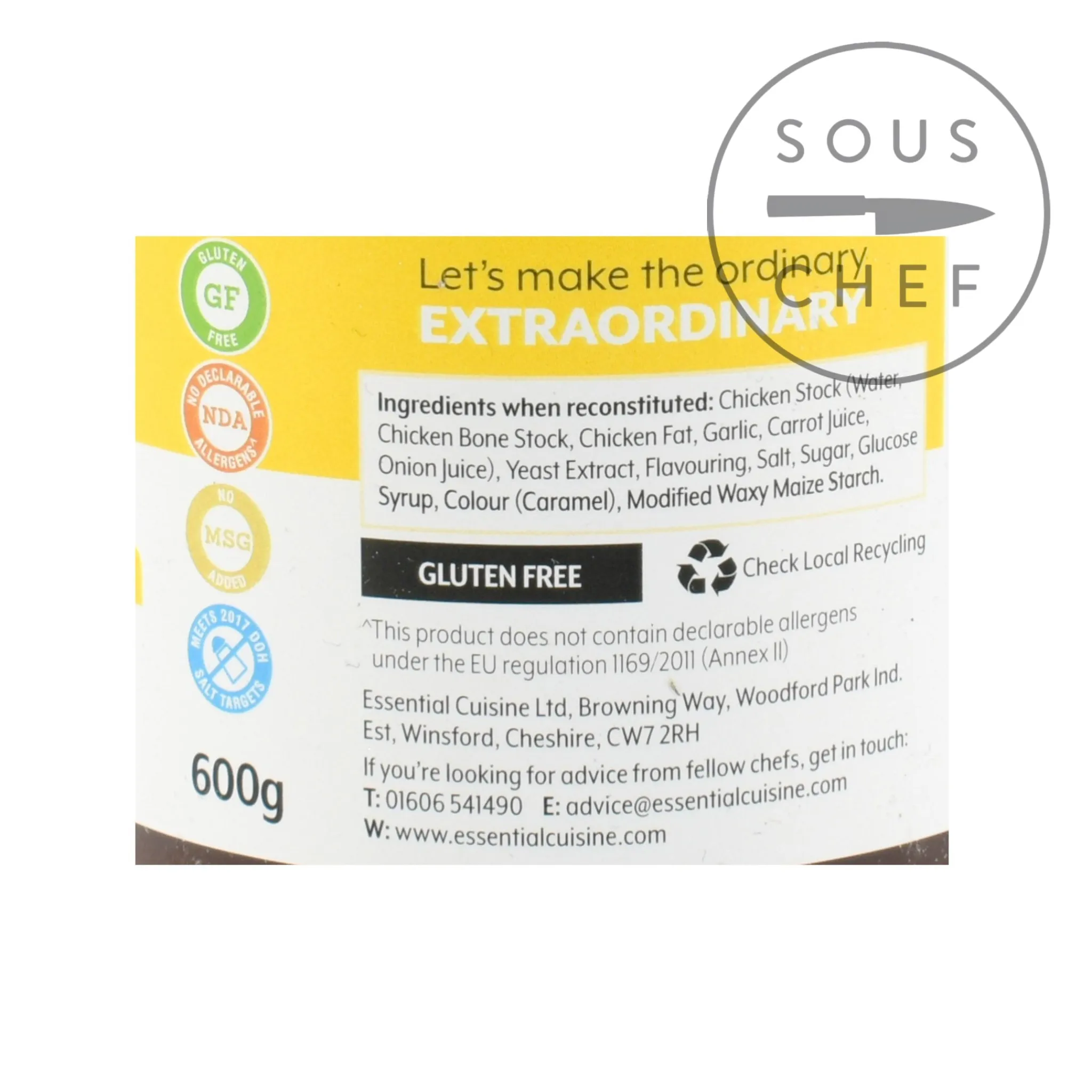 Clearance Chicken Glace, 600g Made In The Uk|French Ingredients