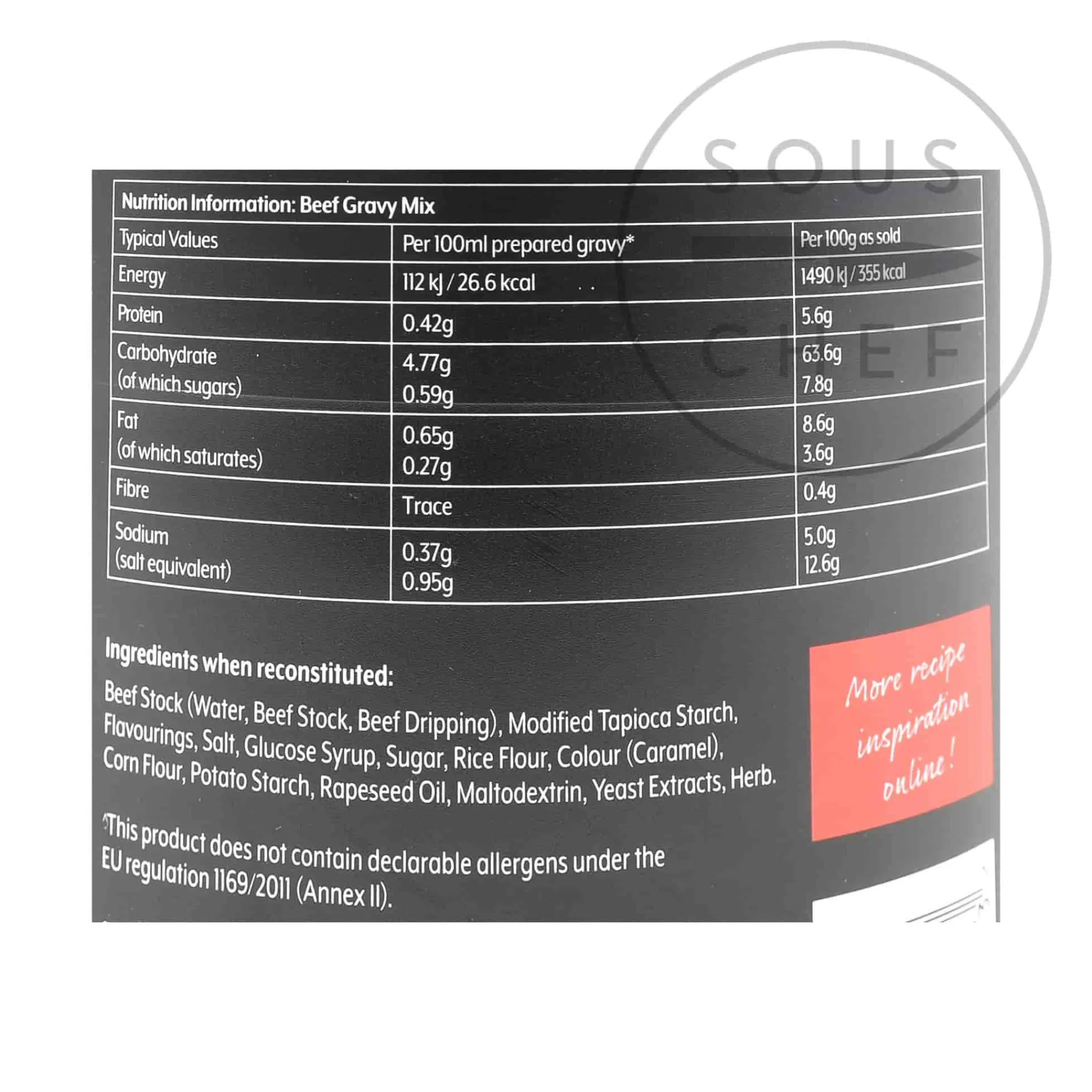 Clearance No. 1 Beef Gravy Mix, 1.5kg Ingredients Brands|Made In The Uk