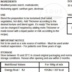 Discount Nutrisis Thickener, 1kg Ingredients Brands|Sauces & Condiments