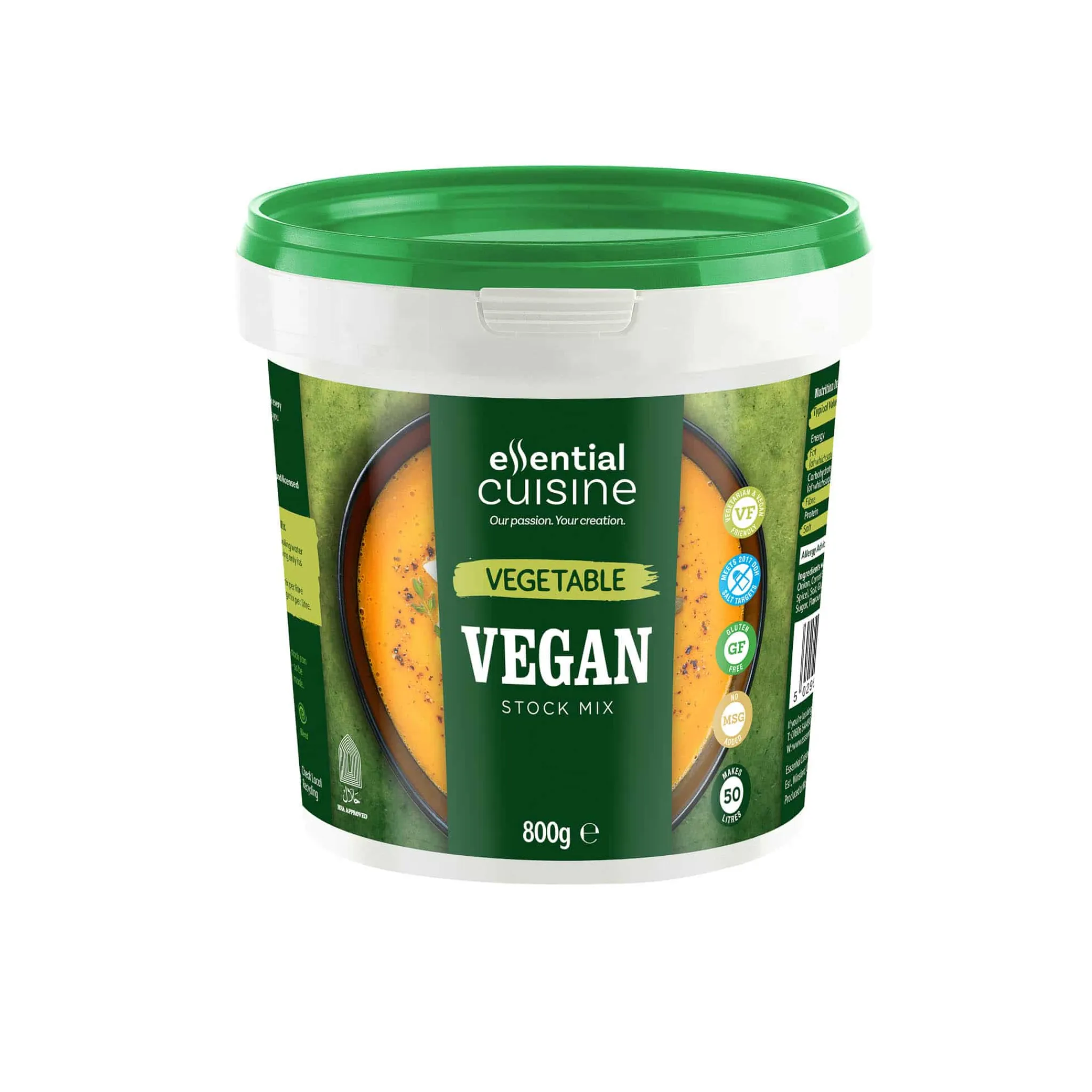 Clearance Vegan Vegetable Stock, 800g Ingredients Brands|Stock & Bouillon