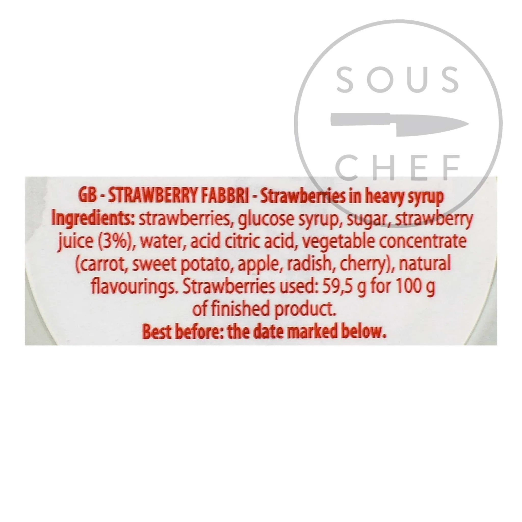 Online Candied Strawberries in Syrup, 600g Ingredients Brands|Italian Ingredients