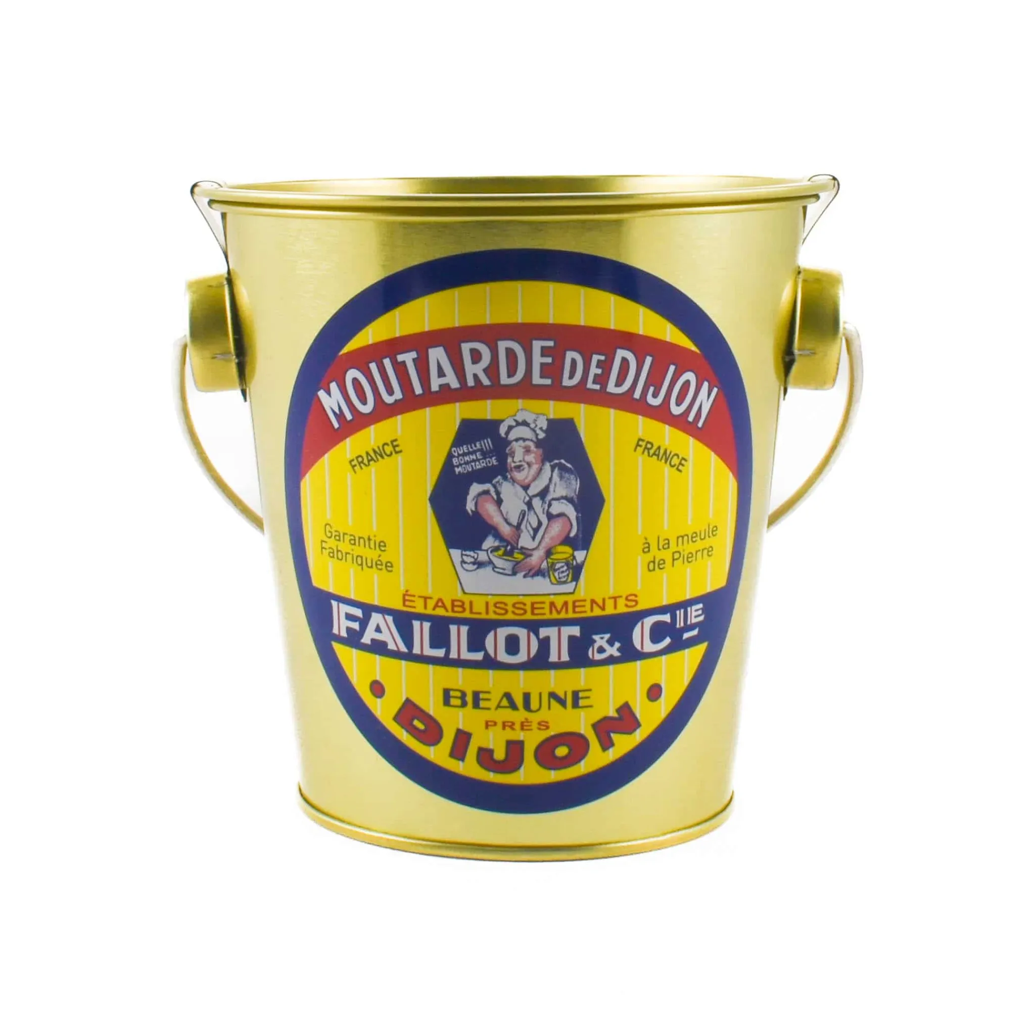 Dijon Mustard In Gift Metal Bucket, 450g Ingredients Brands|French Ingredients