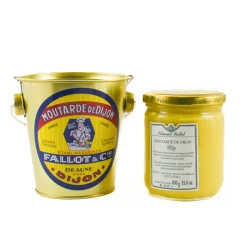 Dijon Mustard In Gift Metal Bucket, 450g Ingredients Brands|French Ingredients