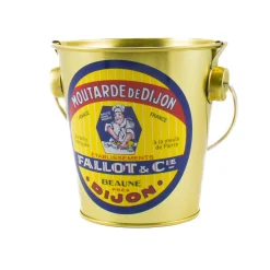 Dijon Mustard In Gift Metal Bucket, 450g Ingredients Brands|French Ingredients