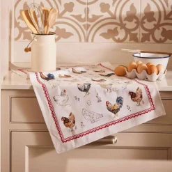 Discount Farm Birds Cotton Tea Towel Kitchen Textiles & Clothing