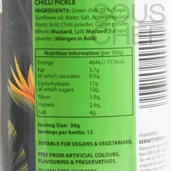 Online ' Chilli Pickle, 380g Indian Ingredients|Vegetables