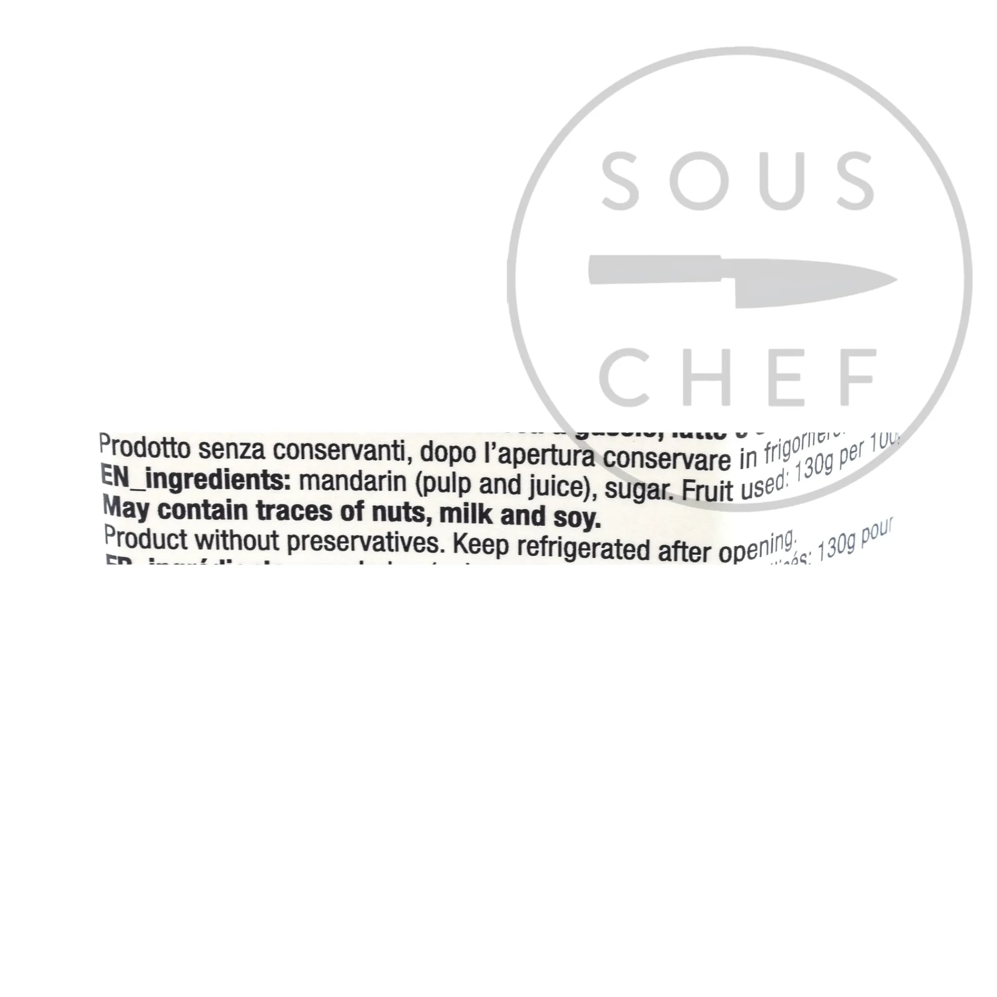 Mandarin Jam, 360g Ingredients Brands|Italian Ingredients
