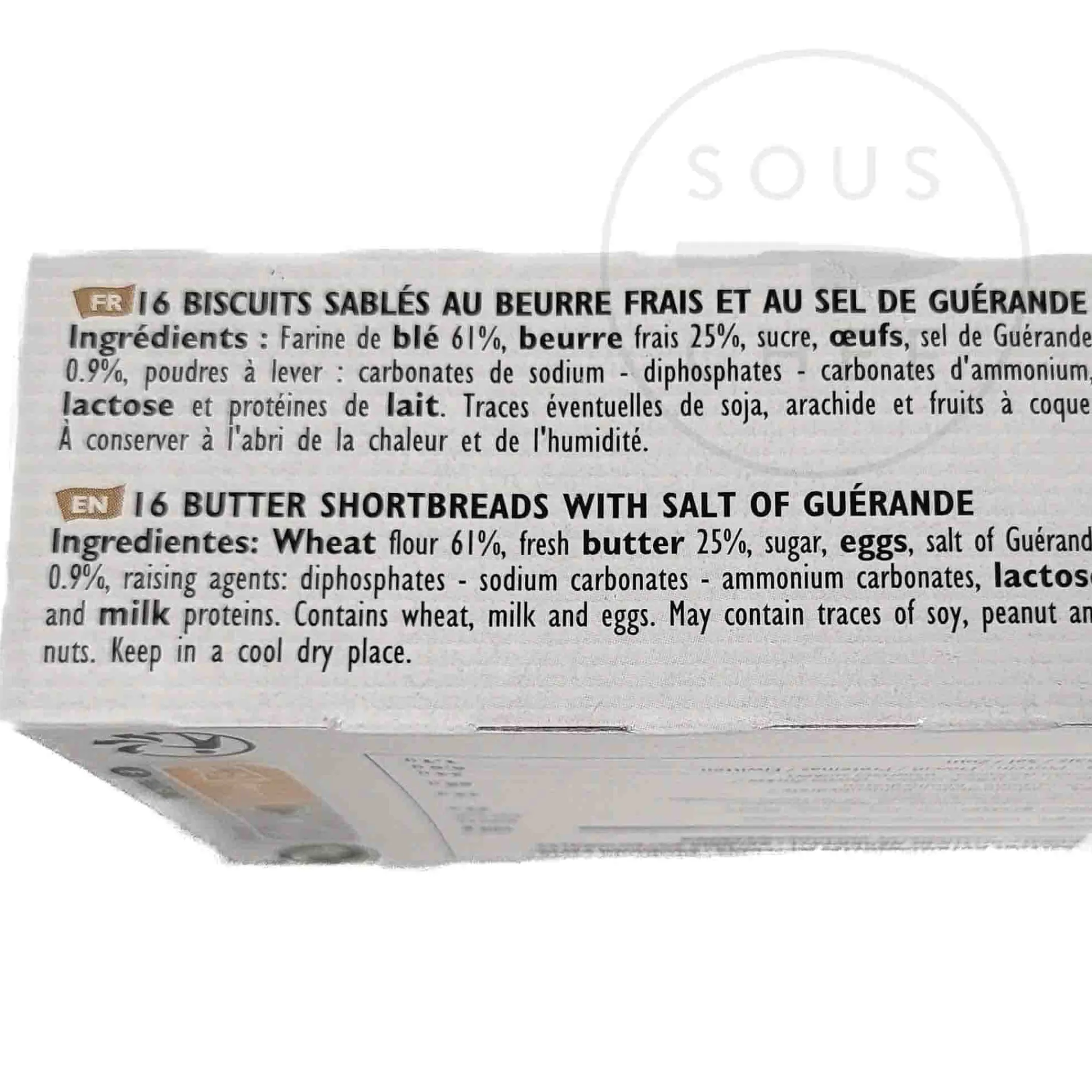 Butter Shortbread With Guerande Sea Salt, 130g Ingredients Brands|Chocolate & Sweets