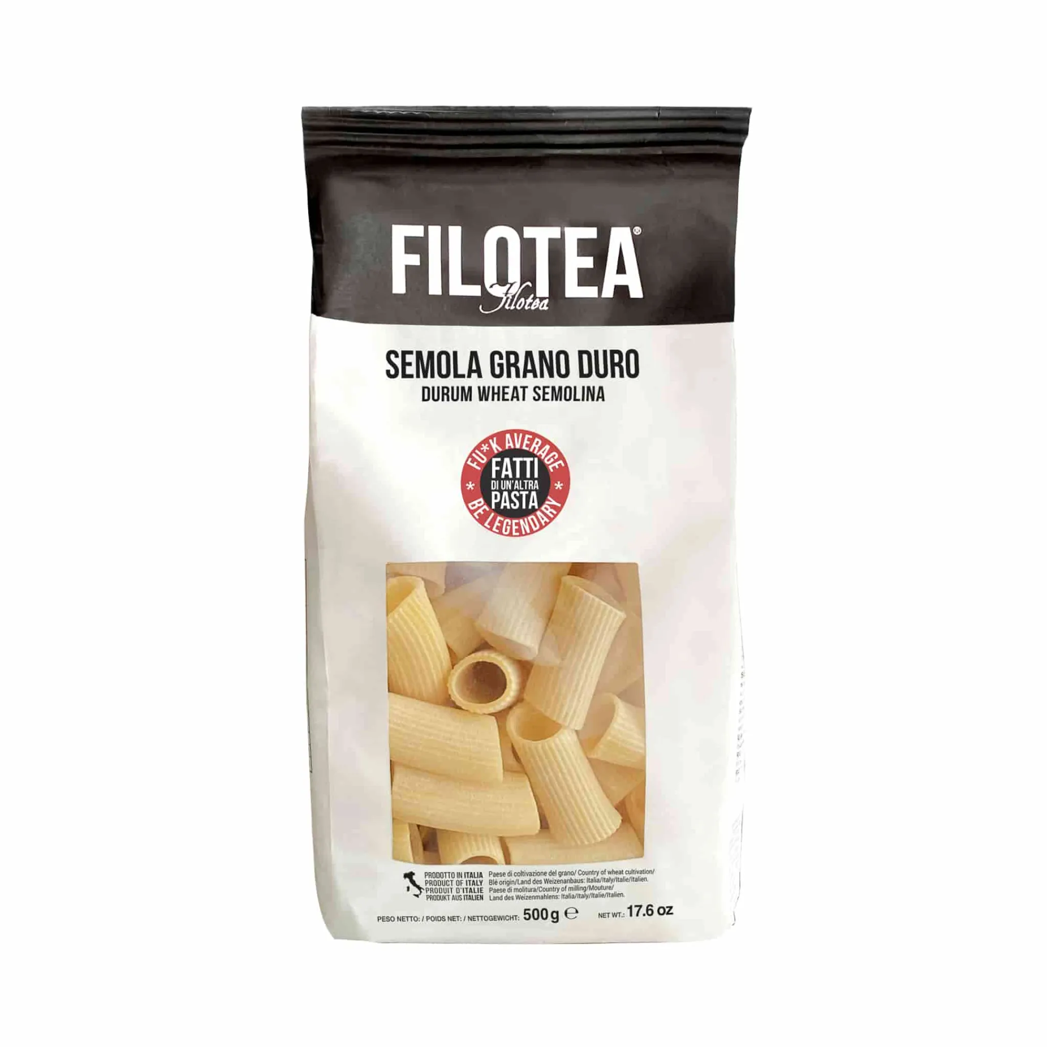 Discount Rigatoni Durum Wheat Semolina Pasta, 500g Ingredients Brands|Italian Ingredients