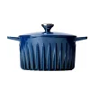 Outlet Blue Cast Iron Dutch Oven, 26cm French Ingredients|Pots & Pans
