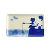 Outlet Fishing Cat Sushi Plate, 23.5cm Plates|Japanese Tableware