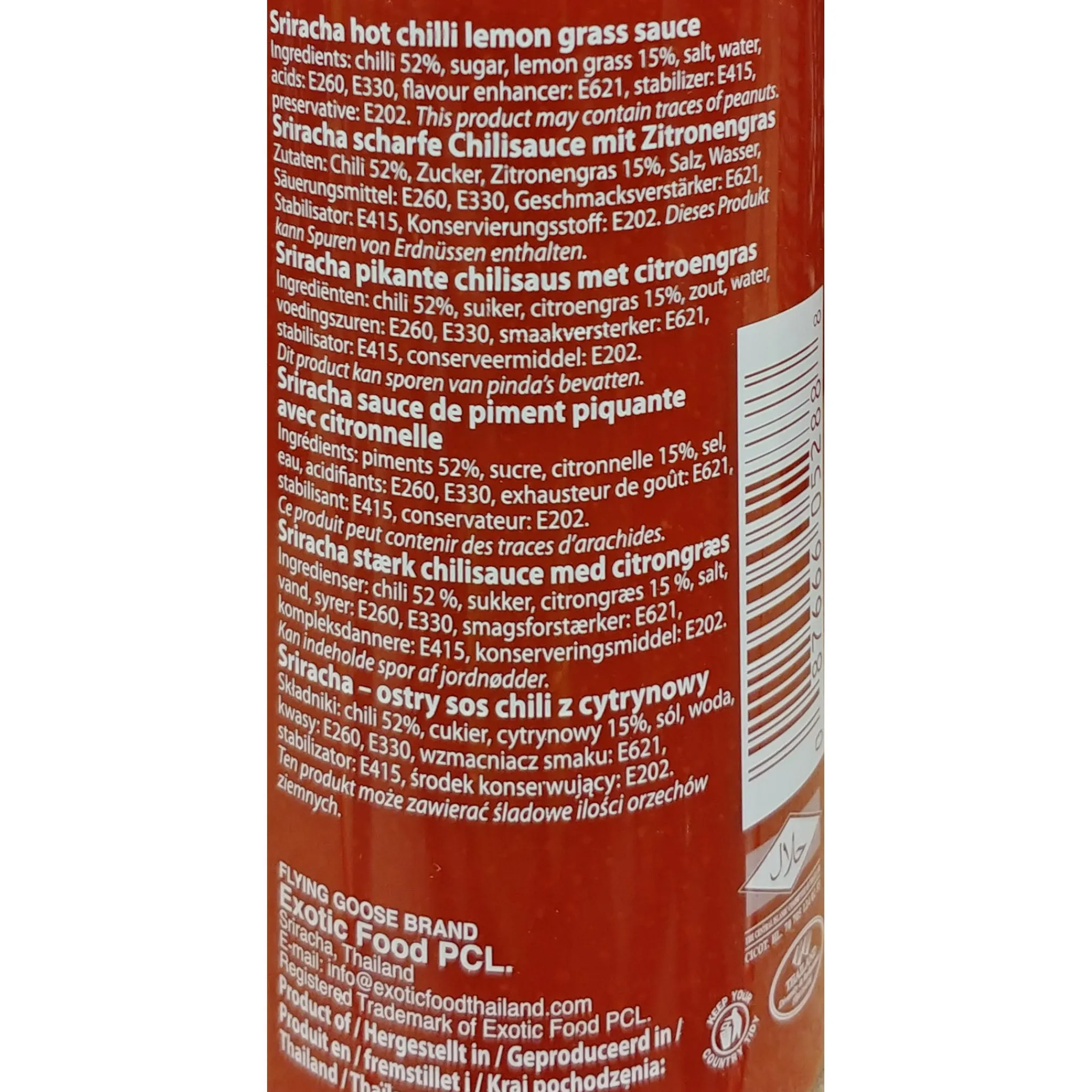 Best Sriracha - Lemongrass, 455ml Ingredients Brands|Southeast Asian Ingredients