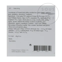 New Fruit Jellies, 400g Ingredients Brands|French Ingredients
