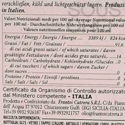 Outlet Tonda Iblea Monocultivar PGI Extra Virgin Olive Oil, 500ml Ingredients Brands|Italian Ingredients