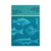 Hot French Tea Towel - Fish French Ingredients|Kitchen Textiles & Clothing