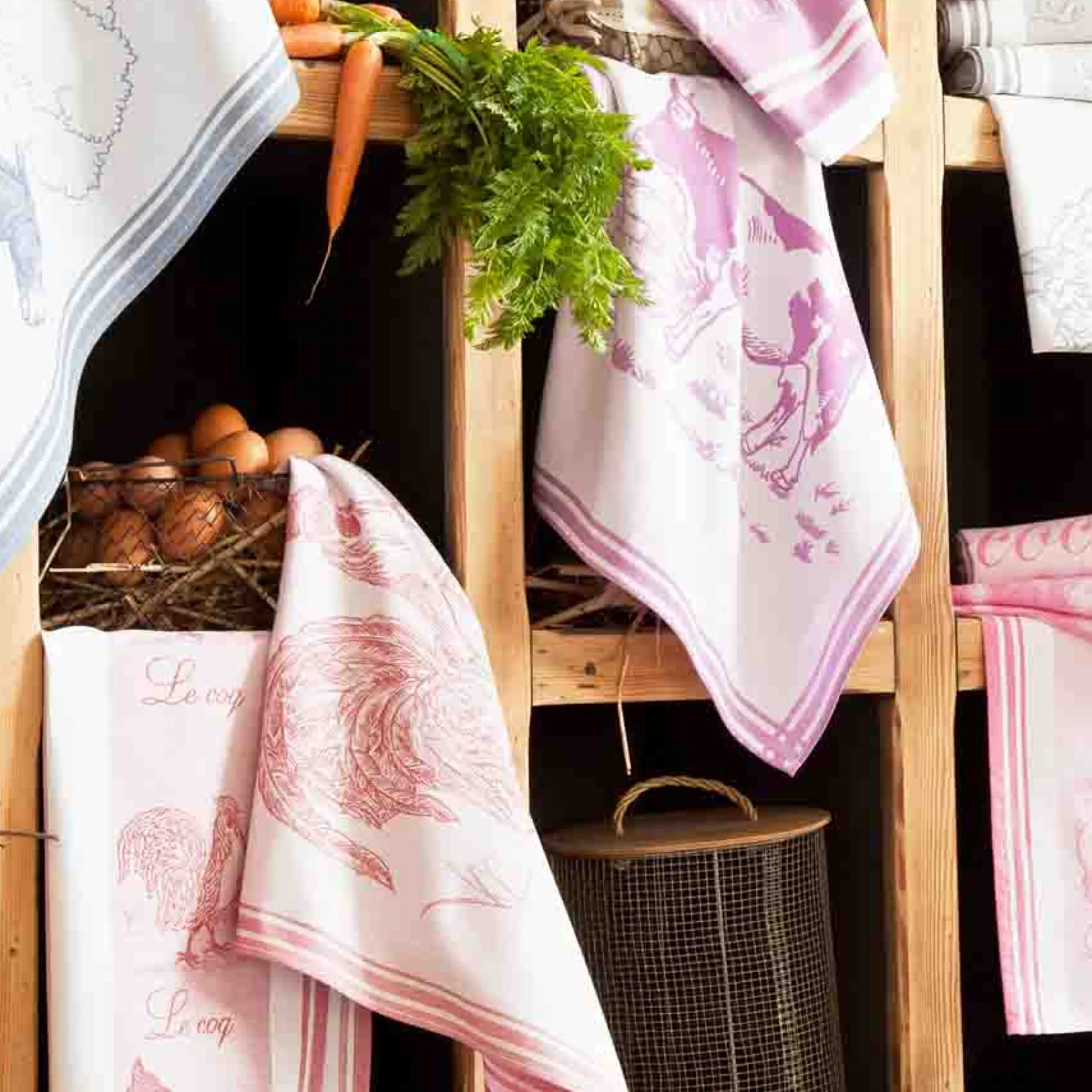 Outlet French Tea Towel - St Remy Lavande French Ingredients|Kitchen Textiles & Clothing