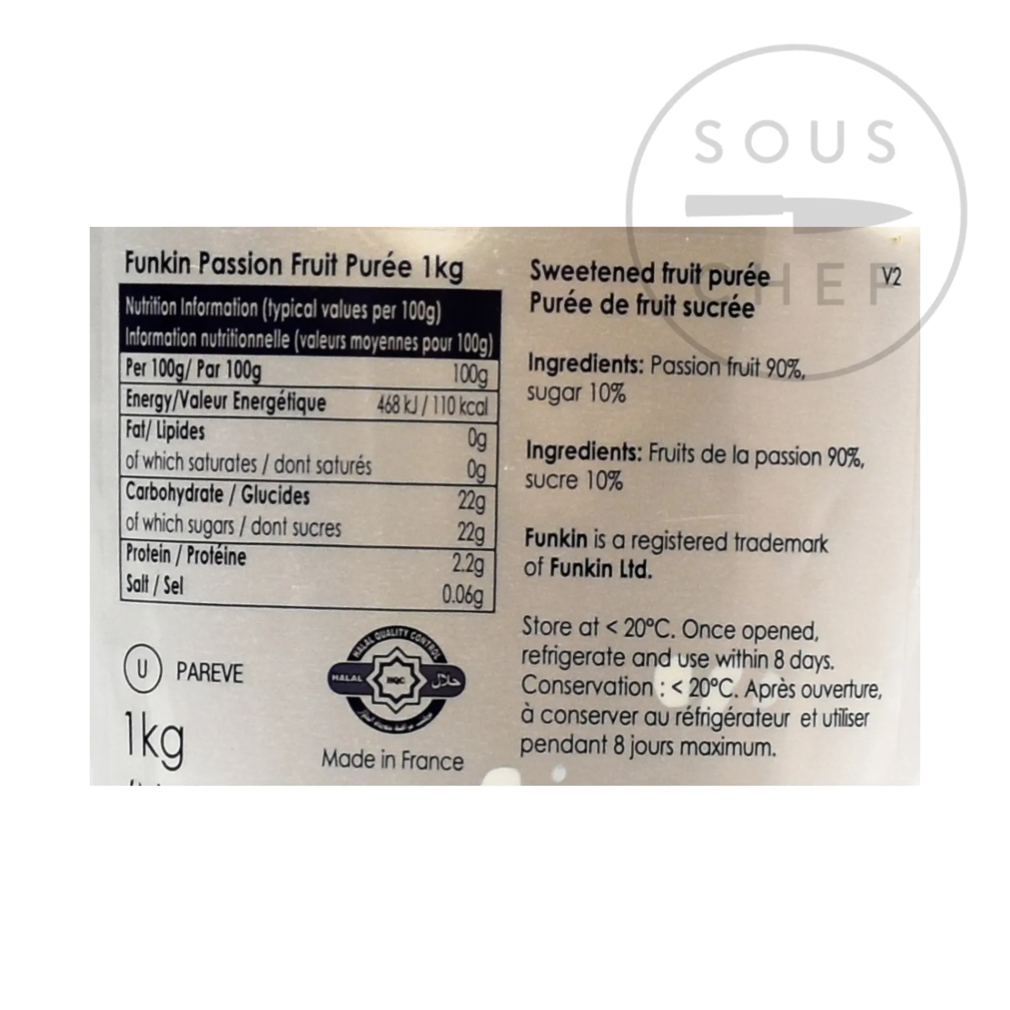 Best Passion Fruit Puree, 1kg Ingredients Brands|Drinks