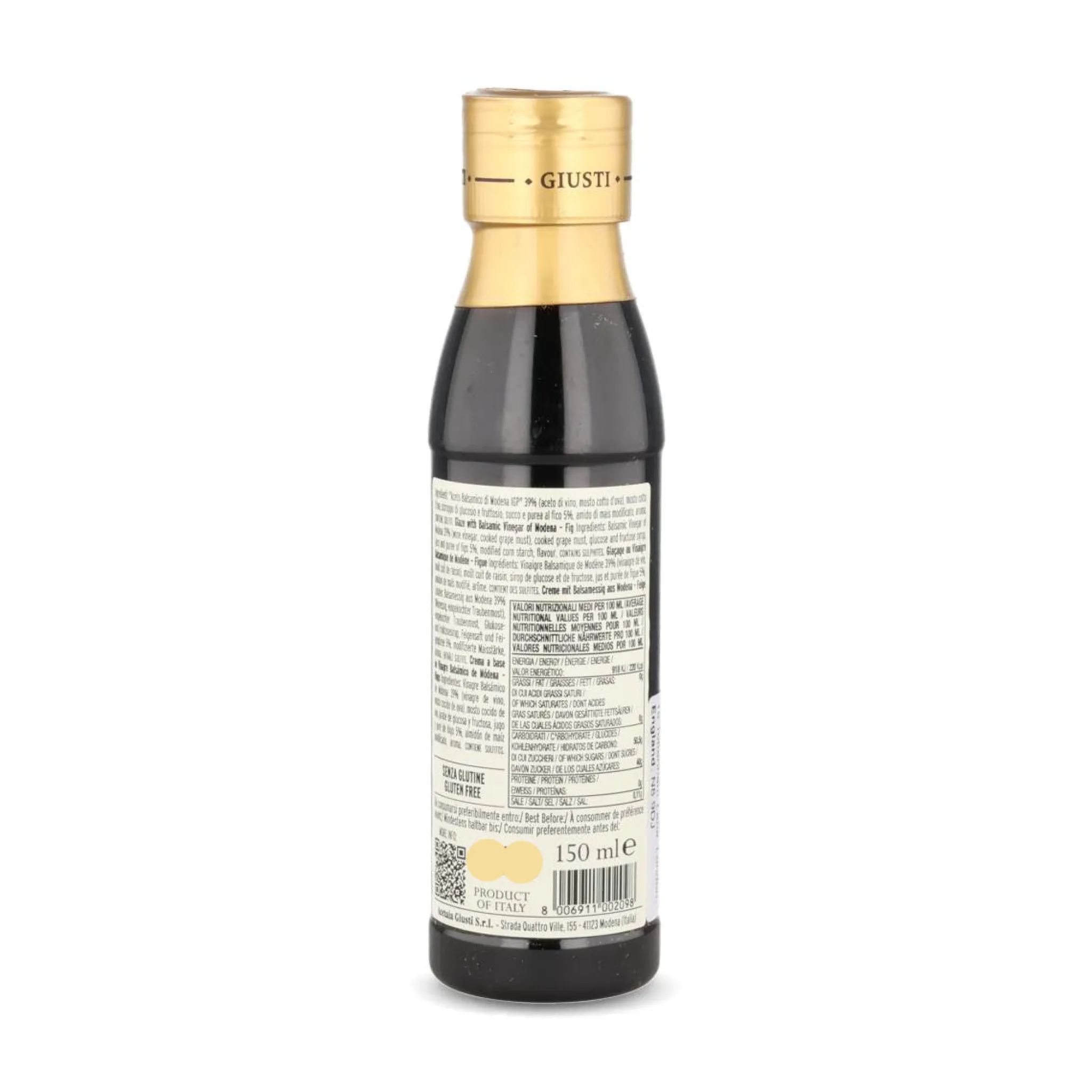 New Giusti Balsamic Crema Fig Glaze, 150ml Ingredients Brands|Italian Ingredients