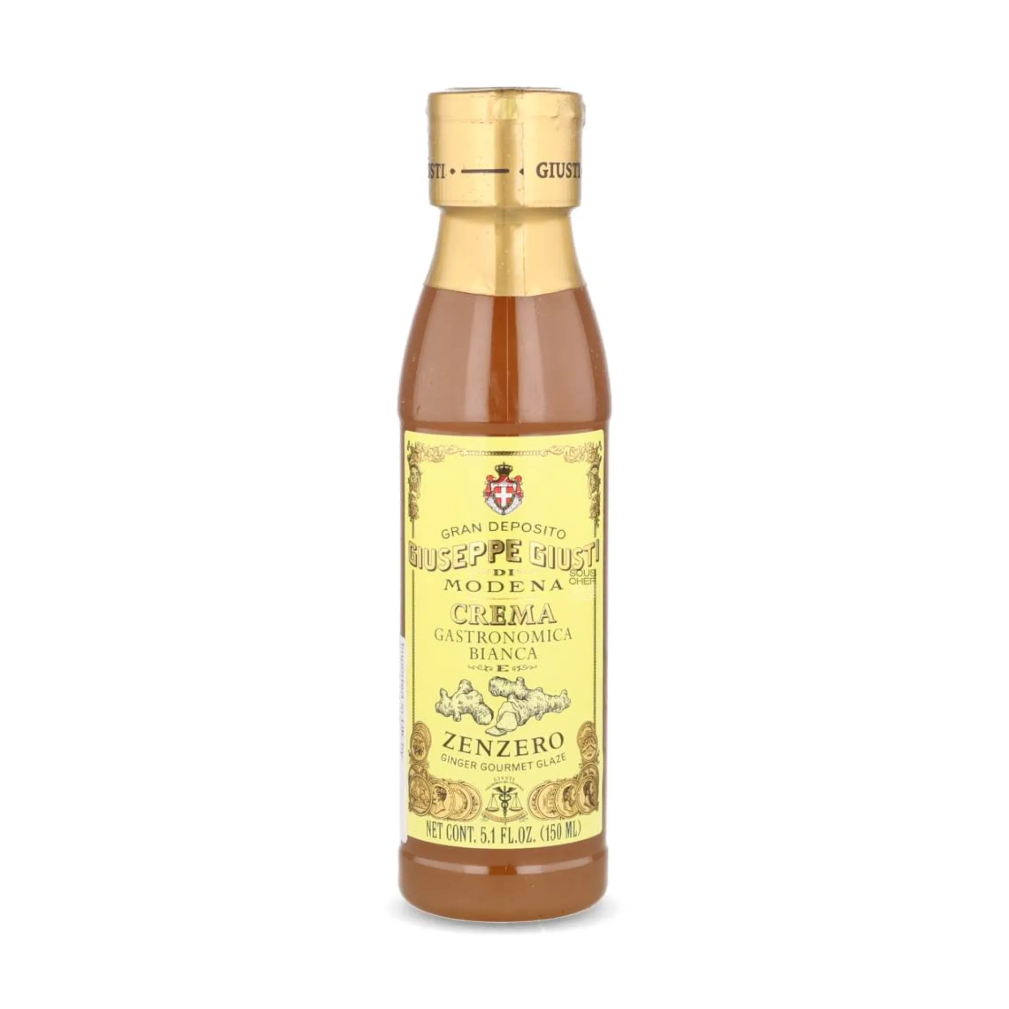 Giusti Balsamic Crema Ginger Glaze, 150ml Italian Ingredients|Oil, Vinegar & Dressings