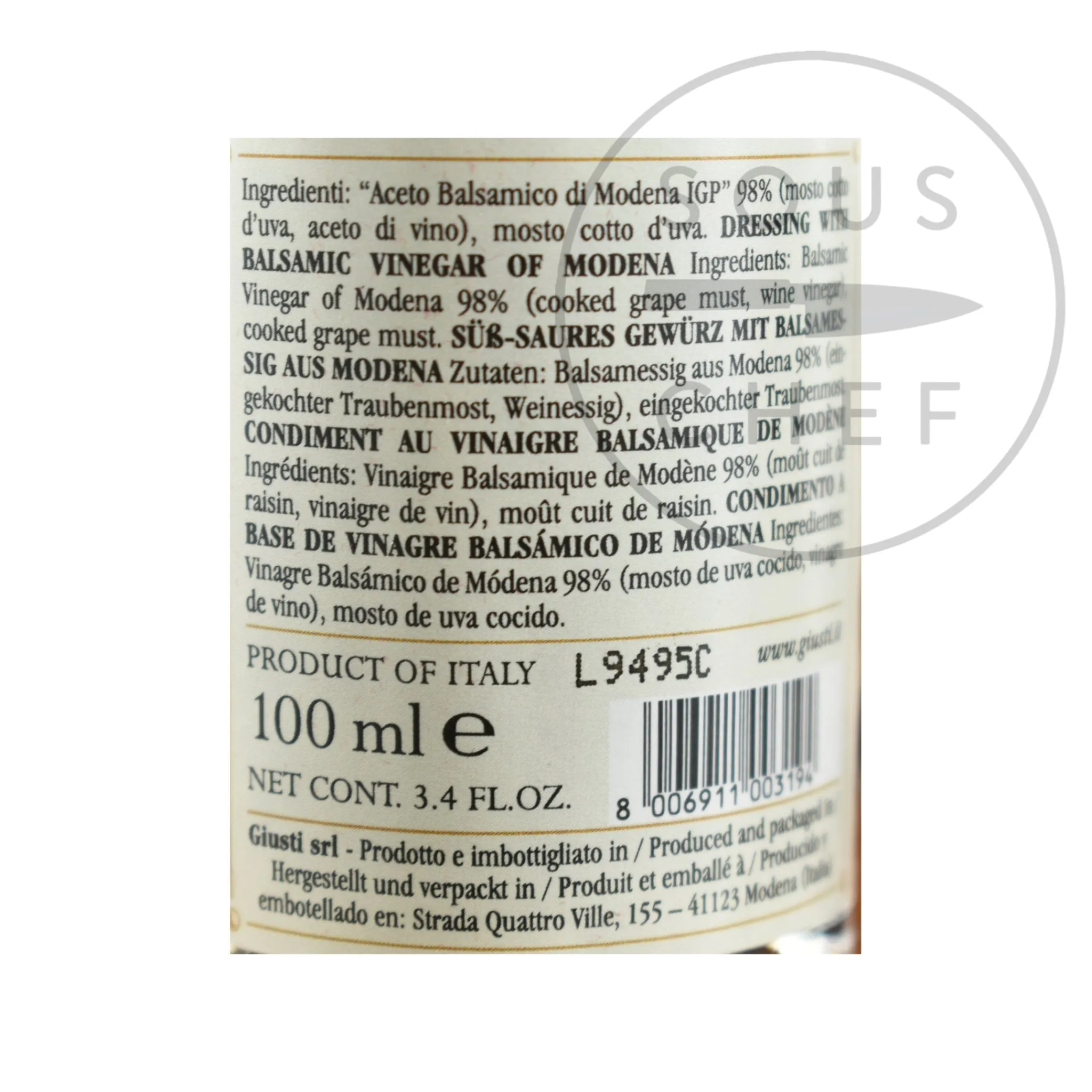 Online Giusti Balsamic Vinegar Historical Collection in Wooden Casket Ingredients Brands|Italian Ingredients