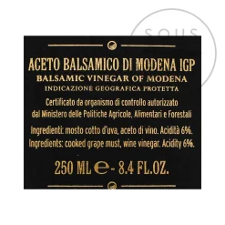 Best Giusti 'Banda Rossa' Balsamic Vinegar 20 Year Aged, 250ml Ingredients Brands|Italian Ingredients