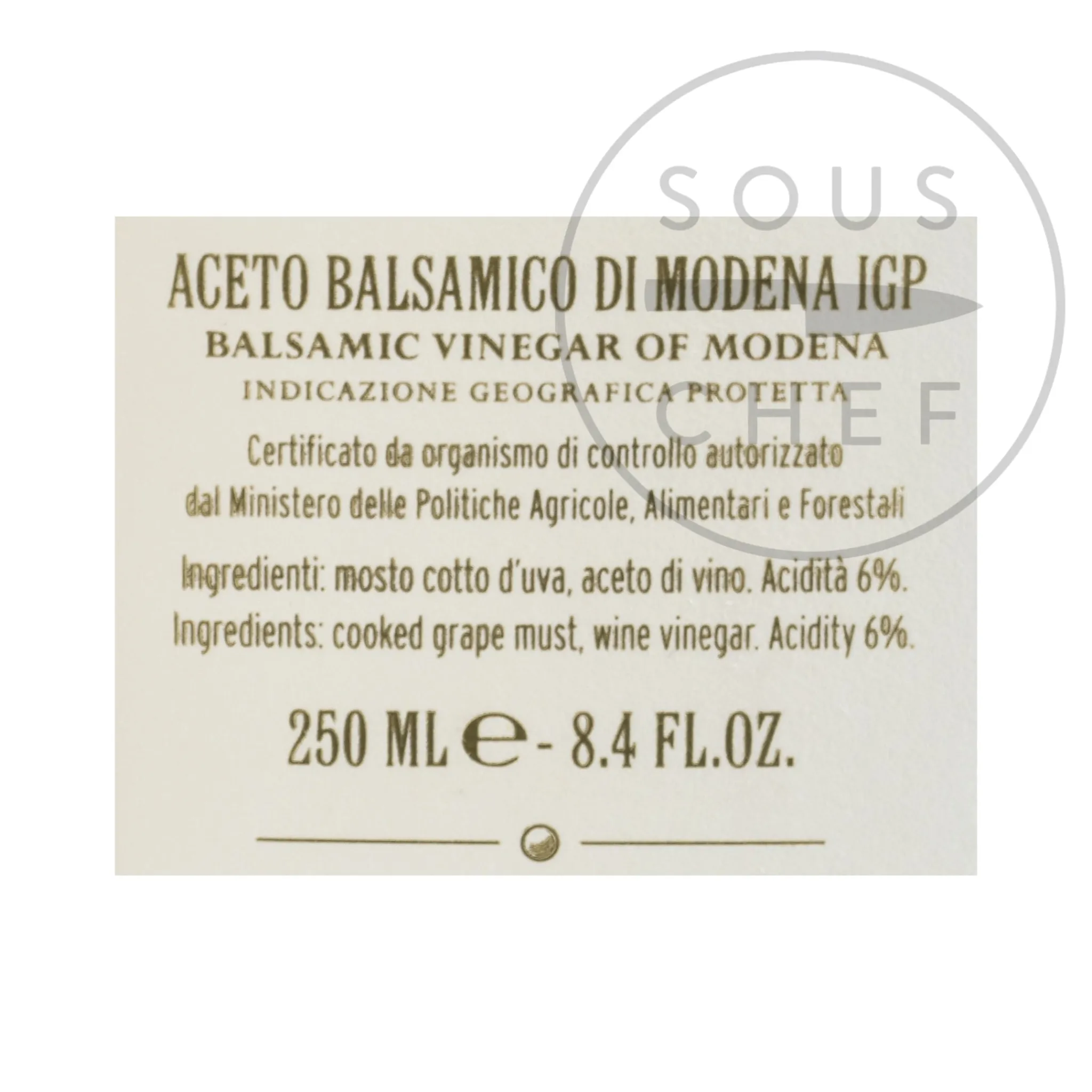 Clearance Giusti 2 Gold Medal Balsamic Vinegar 8 Year Aged, 250ml Italian Ingredients|Oil, Vinegar & Dressings