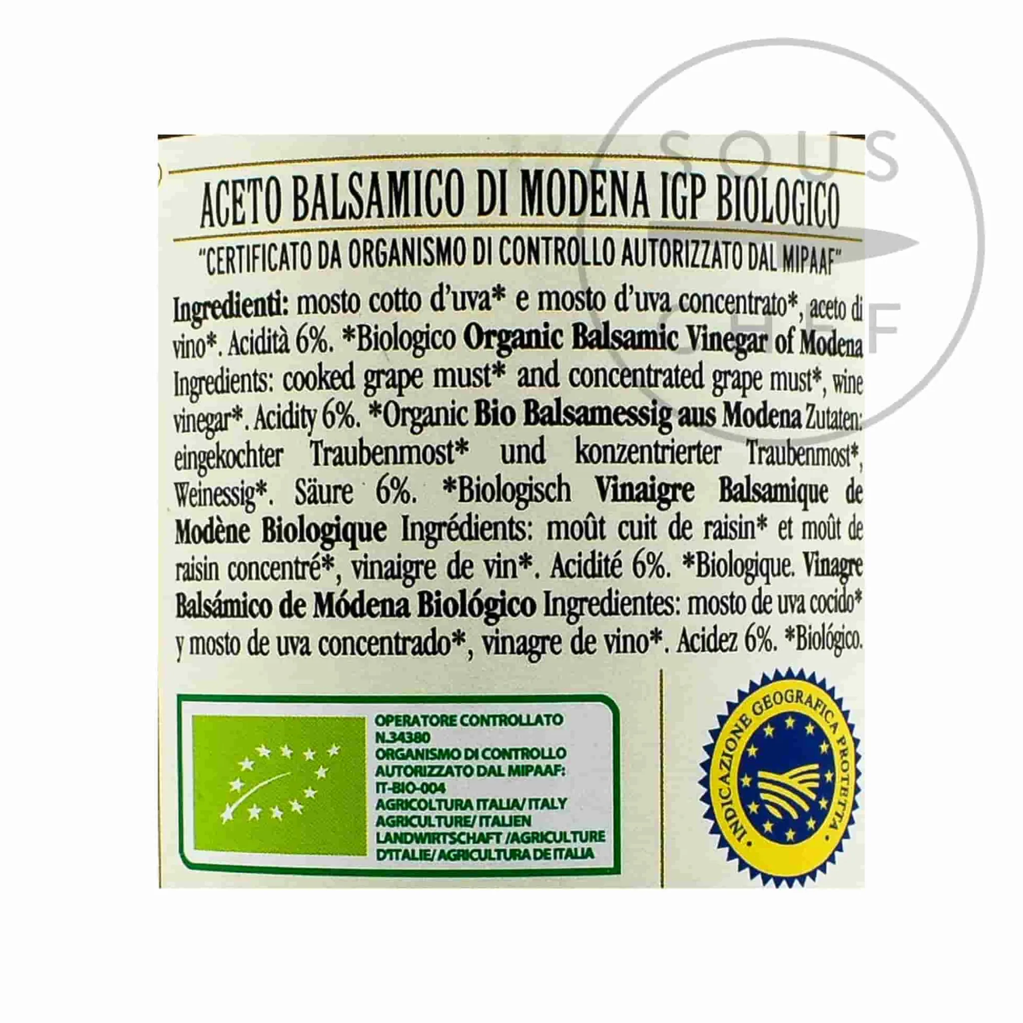 Discount Giusti Organic Balsamic Vinegar 6 Year Aged, 250ml Italian Ingredients|Oil, Vinegar & Dressings