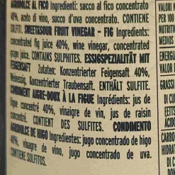 Best Giusti Sweet and Sour Figs Condiment, 250ml Ingredients Brands|Italian Ingredients