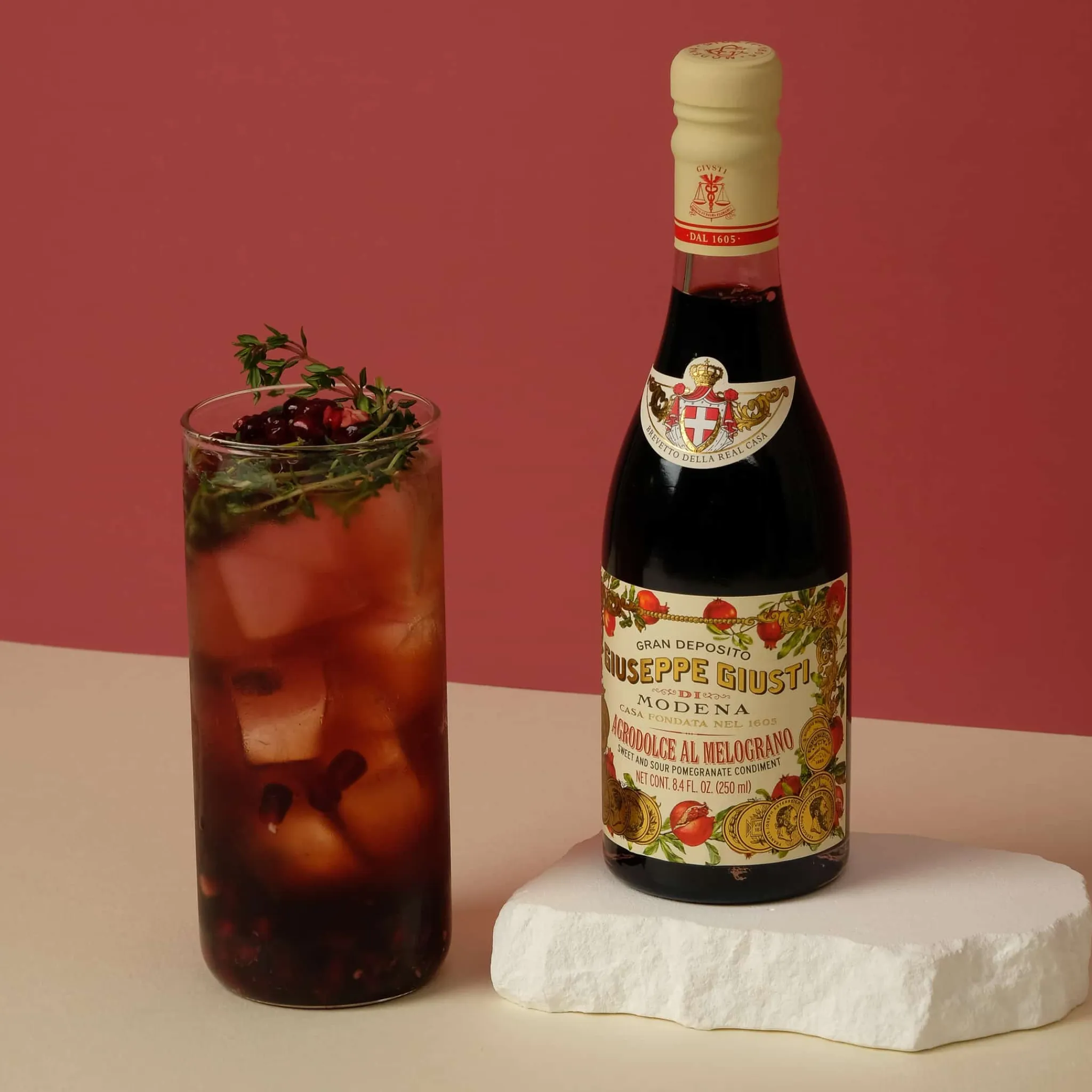 New Giusti Sweet and Sour Pomegranate Condiment, 250ml Ingredients Brands|Italian Ingredients