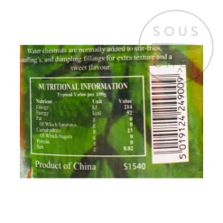 Outlet Whole Water Chestnuts, 227g Ingredients Brands|Chinese Ingredients