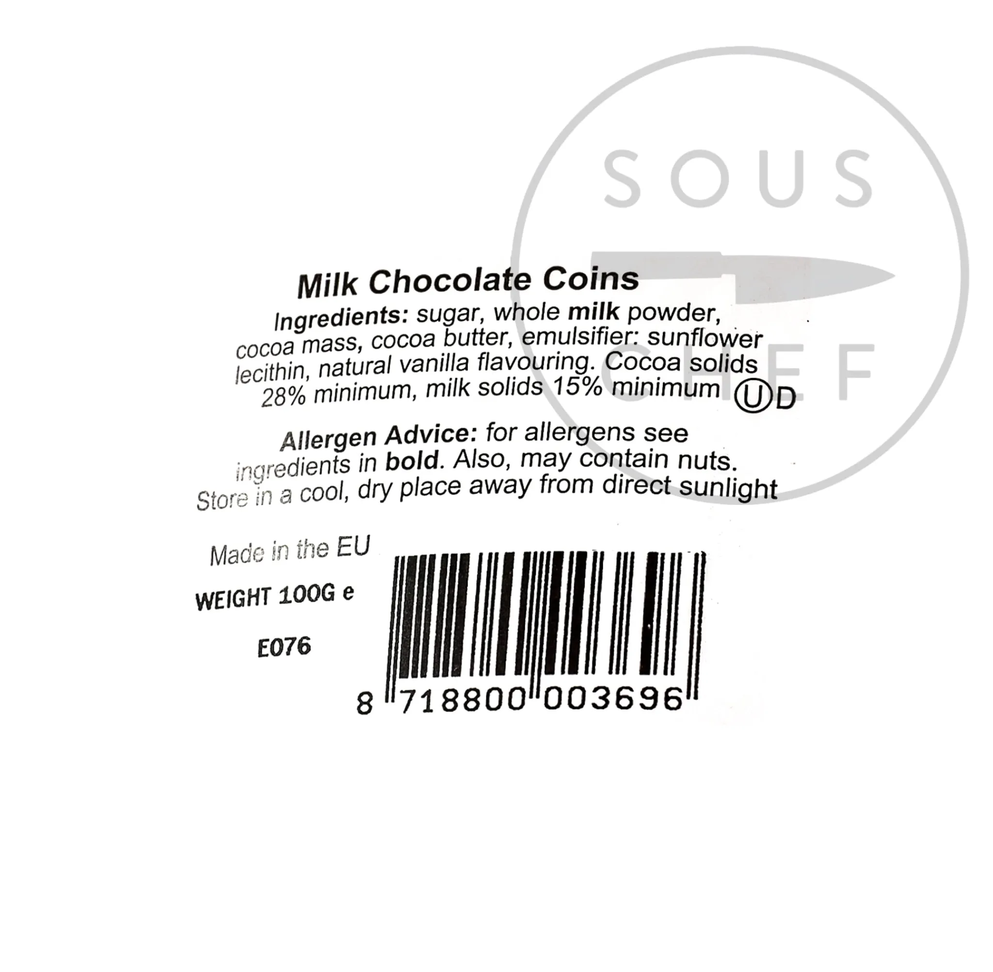 Outlet Gold Milk Chocolate Coins, 100g Ingredients Brands|Chocolate & Sweets